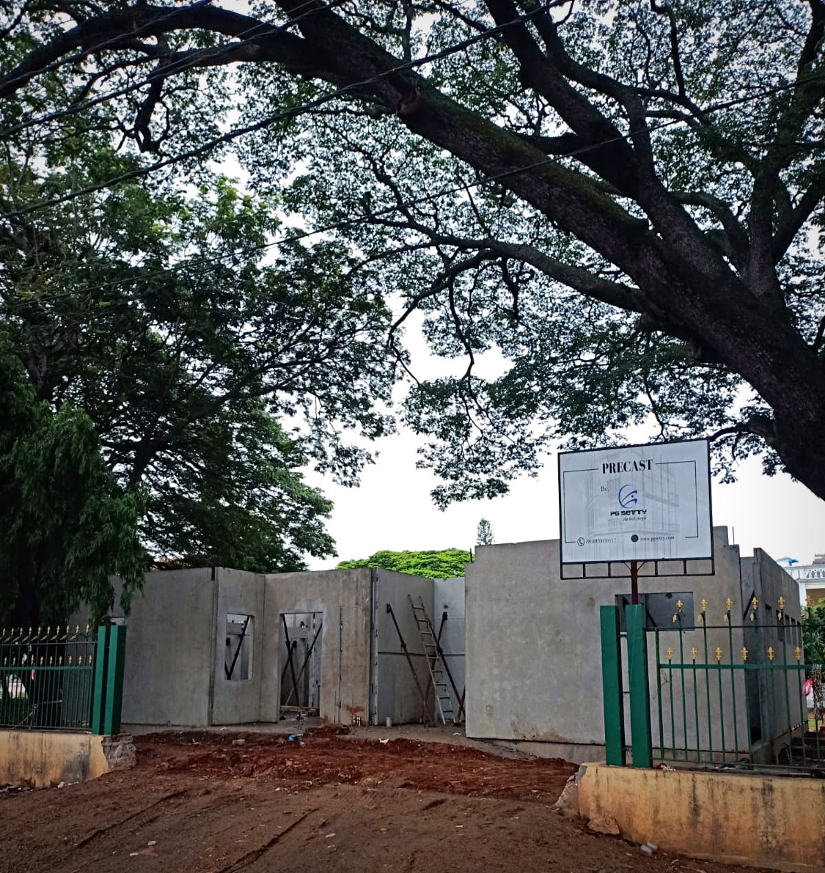RCC Work & Compound Wall for Heritage Public Toilet at Mysore Townhall